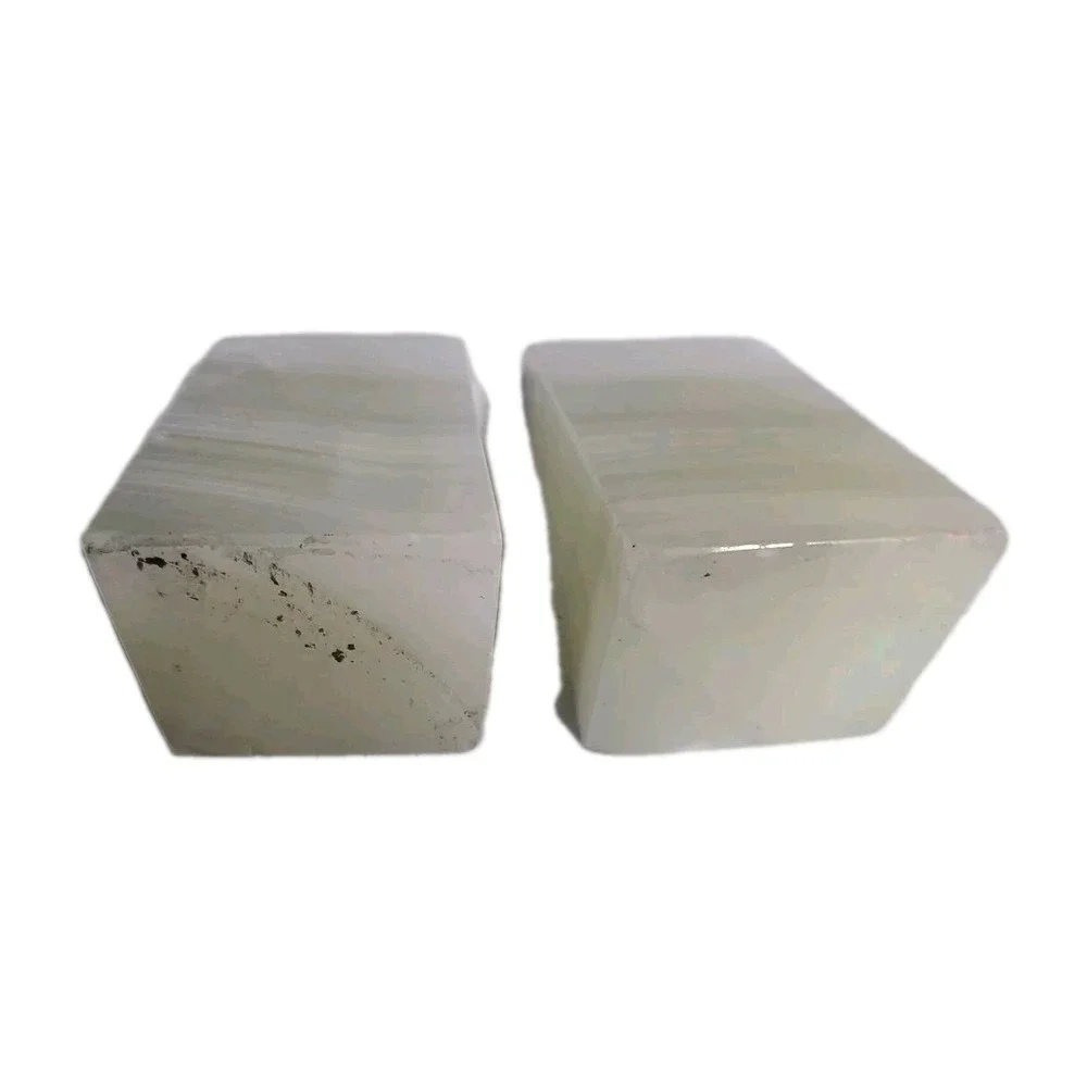 Heavy Onyx Stone Book Ends Mexico Calendar
